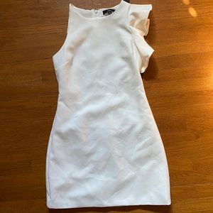 Dinah White One-Shoulder Dress